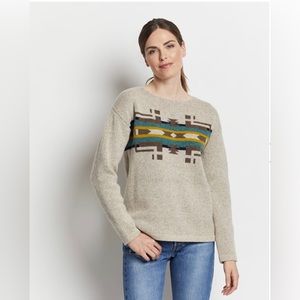 NWOT Pendleton Drop Shoulder Lambswool Sweater- Size M